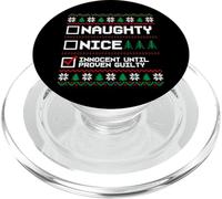 Brutto Natale Maglione Naughty Nice Innocent Until Guilty PopSockets PopGrip per MagSafe