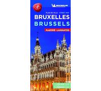 Bruxelles. Street map: Laminated City Plan