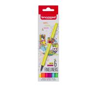 Bruynzeel - Bruynzeel Fineliner Set Neon 6 Kleuren NUOVO