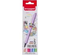 Bruynzeel - Bruynzeel Fineliner Set Pastel 6 Kleuren NUOVO