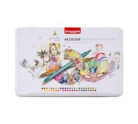 Bruynzeel Creatives Fineliner/Brush Pen Set di 48 colori | Penne a doppia punta per scrivere, disegnare e colorare libri per adulti