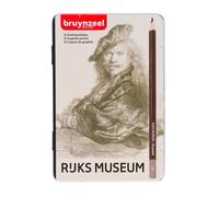 Bruynzeel Dutch Masters Rembrandt Van Rijn Graphite Pencils 12-Piece Set in Tin