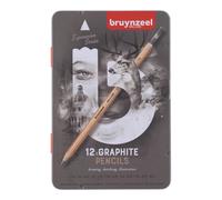Bruynzeel Expression Grafietpotloden Set van 12 in Blik 2H - 9B Potloden voor