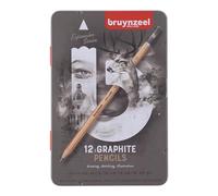 Bruynzeel Expression Matita di grafite Set di 12 matite in latta | 2H - 9B Matite per schizzi e disegni