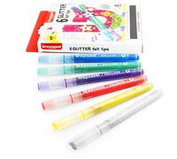 Bruynzeel Glitter Effetto Pennarelli - Colori Assortiti - Confezione Di 6