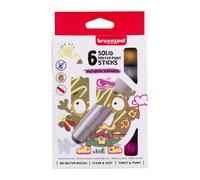 Bruynzeel Poster Paint Sticks 6-Piece Set, Metallic