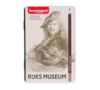 Bruynzeel Dutch Masters Rembrandt Van Rijn Graphite Pencils 12-Piece Set in Tin