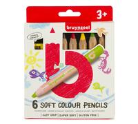 Bruynzeel Soft colouring pencil set 6 colours