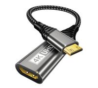BRV Explorer Adattatore Mini HDMI a HDMI, 4K 60Hz, Compatibile con DSLR, Videocamera, Laptop, Tablet, HDTV, Proiettore
