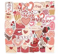 Brxmpn 58 Adesivi Carini a Forma di Cuore con Scritta Ti Amo per, Chitarra, Bagaglio, Decorazione, Mano, Account, Graffiti, all'Ingrosso