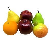 Brxmpn 6 Pezzi di Frutta Artificiale Finta, Modello di Frutta Simulata, Cibo Realistico, Ornamento per Cucina, Casa, Negozio, Festa di Finzione, Decorazione