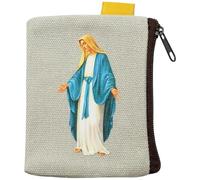 Brxmpn Borsa Porta Monete in Stile Religioso, per Gioielli, Rosari Cattolici, Rosari E Accessori.