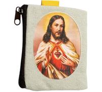 Brxmpn Borsa Porta Monete in Stile Religioso, per Gioielli, Rosari Cattolici, Rosari E Accessori.