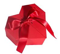 Brxmpn Scatola Regalo a Forma di Cuore Nero E Rosso con Fiocchi, Scatole Regalo per, per Festa della, Matrimonio, Anniversari