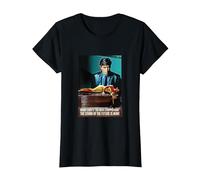 Bryan Ferry Merch | Art Rock & Leggenda della Musica Pop | BF1010 Maglietta, Donna, Nero, 3XL