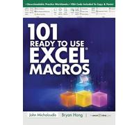 Bryan Hong John Michalou 101 Ready To Use Microsoft Excel Mac (Copertina rigida)