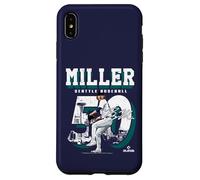 Bryce Miller | Giocatore di baseball MLB di Seattle | MLBBMI201M Custodia per iPhone XS Max