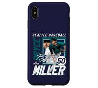 Bryce Miller | Giocatore di baseball MLB di Seattle | MLBBMI203M Custodia per iPhone XS Max