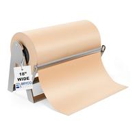 Bryco Goods Dispenser per rotolo di carta da 45,7 cm, montaggio a parete e antiscivolo, telaio in acciaio resistente, per kraft, macelleria, congelatore, porta carta da regalo, per casa, ufficio