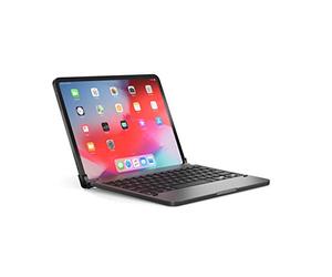 BRYDGE 11 Pro, tastiera Bluetooth di alta qualità in alluminio per iPad Pro 11 (2018 & 2020), layout tedesco QWERTZ, inclusa cover magnetica per iPad, grigio