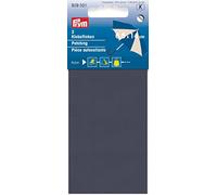 Brym 929501 - Toppa in nylon autoadesiva, Blu marino, 2 pezzi, 6,5 x 14 cm