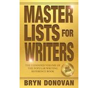 Bryn Donovan Master Lists for Writers (Tascabile)