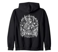 Brynhildr Firebound Valkyrie Norrena Felpa con Cappuccio
