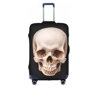Bryptxztxt Copertura per bagagli Horror Ghost Skull - Custodia protettiva da viaggio per trolley, resistente ai graffi ed elastica, per taglie S/M/L/XL, 3D, M, Organizer per borse
