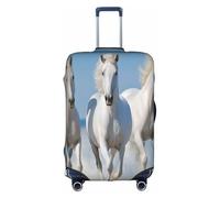 Bryptxztxt Copertura per bagagli, motivo: cavalli che corrono, custodia protettiva da viaggio per trolley, resistente ai graffi ed elastica, per taglie S/M/L/XL, 3D, L, Organizer per borse