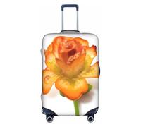 Bryptxztxt Copertura per bagagli, motivo floreale con rose dorate, custodia protettiva da viaggio per trolley, resistente ai graffi ed elastica, per taglie S/M/L/XL, 3D, S, Organizer per borse
