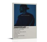 Bryson Tiller - Poster per anniversario anti schizzi, per soggiorno e camera da letto, dipinti da appendere adatti per più scenari, non c'è bisogno di perforare, facile da installare, adatto per