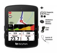 Bryton Rider S510 GPS Ciclocomputer Touchscreen 2.8" Colori, Navigazione, 30h Batteria