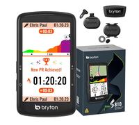 Bryton Rider S810 Ciclocomputer GPS bundle con display 3,5" 2.5D, 50 h di batteria, mappa Europa offline, guida svolta per svolta, ANT+/BLE, segmenti Strava Live, con sensori inclusi