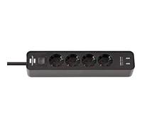 Brennenstuhl Ecolor Power Strip 4Way USB BK