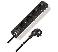 BS-1153240020-Tomas mult.Ecolor 1,5m4T Blanco/negr