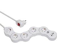 BS-1155350210-Tomas mult.maniobrable 1,4m 5T+2USB