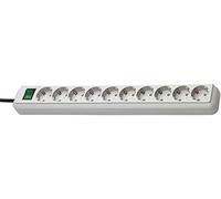 Brennenstuhl BS-1159350010 Tomas mult.Eco con interruttore 3 m 10T Grigio chiaro