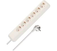 Brennenstuhl Presa multipla Tomas Eco-Line 6 vie senza interruttore Schuko 1,5 m Bianco