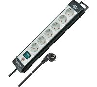 Brennenstuhl 1951560100 multipresa con interruttore 6 scomparti nero bianco
