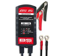 BS BATTERY BS15 CARICABATTERIE AUTOMATICO MANTENITORE MOTO AUTO