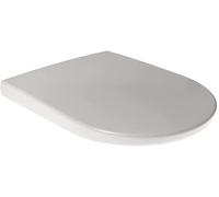 BS Copriwater Compatibile AZZURRA COMODA Termoindurente Bianco e Cerniere Cromate Lucide - Anatomico - Antibatterico - Plastica Facile da Pulire