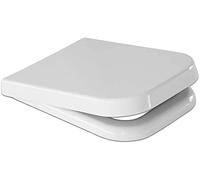 BS Copriwater Compatibile GSI TRACCIA Termoindurente Bianco e Cerniere Cromate Lucide - Anatomico - Antibatterico - Plastica Facile da Pulire