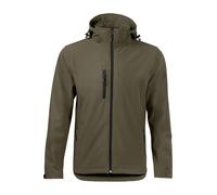 BS Giubbotto STORM WOMEN Softshell Idrorepellente Cappuccio Donna MILITARY