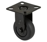 BS-Rollen Ruota fissa / ruota per apparecchio nera