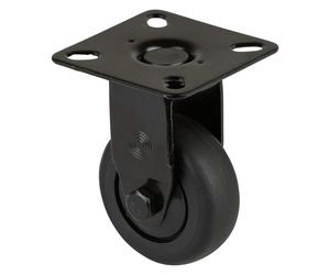 BS-Rollen Ruota fissa / ruota per apparecchio nera