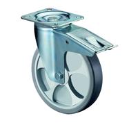 BS-Rollen Ruota girevole / ruota di trasporto con freno zincata