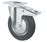 BS-Rollen Ruota girevole / ruota di trasporto con freno zincata