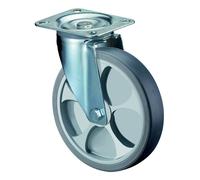BS-Rollen Ruota girevole / ruota di trasporto senza freno zincata