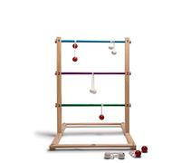 BS Toys Gioco della Scala - Gioco di lancio - Ideale per Interni ed Esterni - Adatto per Bambini dai 6 Anni - Per Numero Illimitato di Giocatori - Palle Bianche e Rosse - 75 x 55 cm