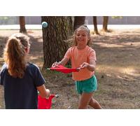 BS Toys - Gioco di Palla Cooperativa - 2 Racchette in Legno con Tessuto & 1 Palla - 2 Giocatori - Da 6 Anni